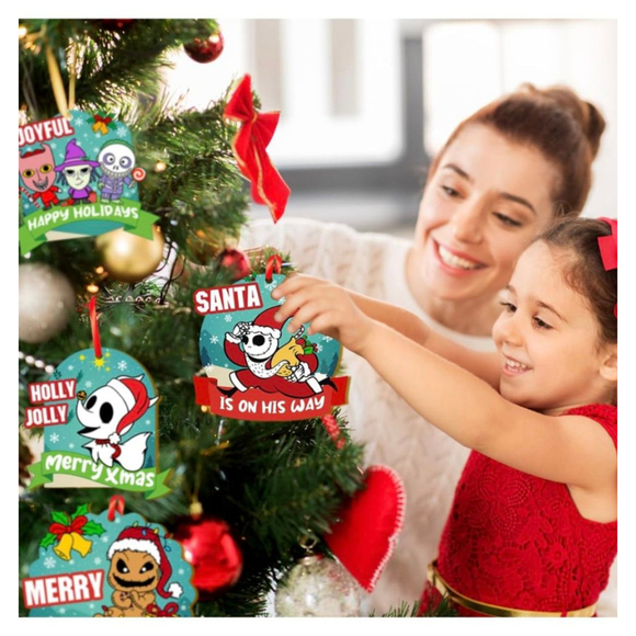 18PCS Christmas Jack Sally Wooden
Hanging‎ Ornaments for Tree Wood Nightmare - Picture 6 of 7